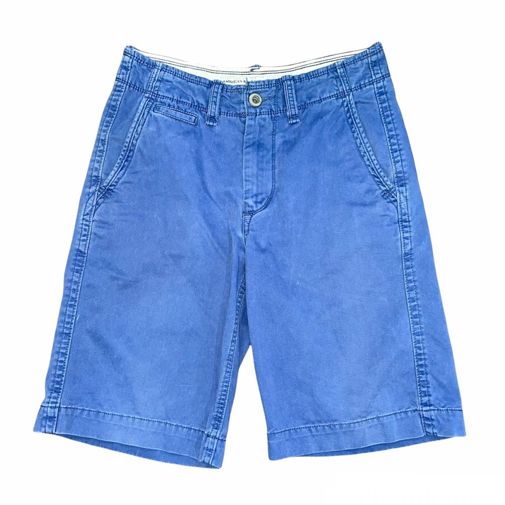 AMERICAN EAGLE Men’s Longer Length Blue Chino Shorts Size 28